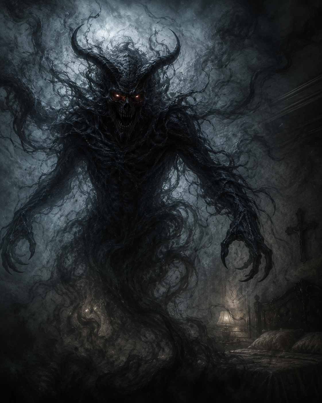 entite demoniaque qui fait peur et qui a de funestes projets